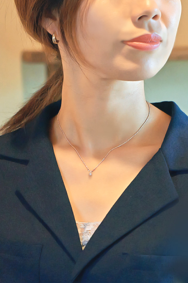 一粒ネックレス