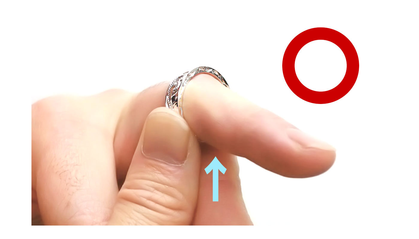 フィット感を確認する方法の良い例