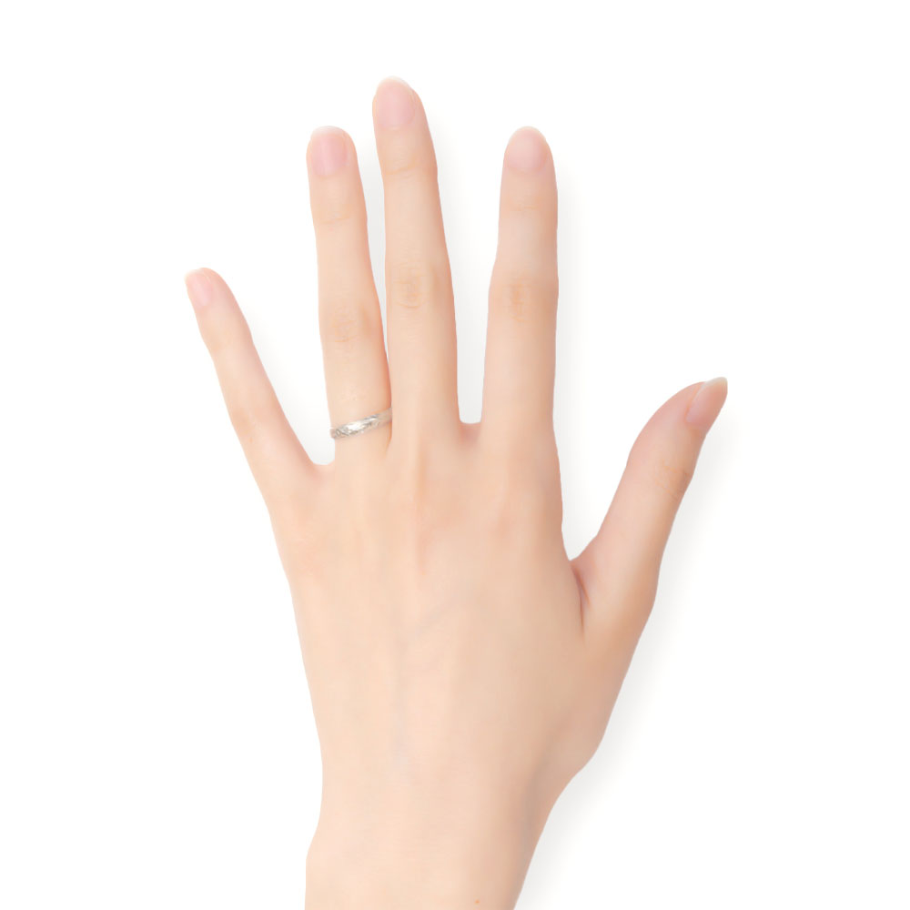 指の太さが均等な場合