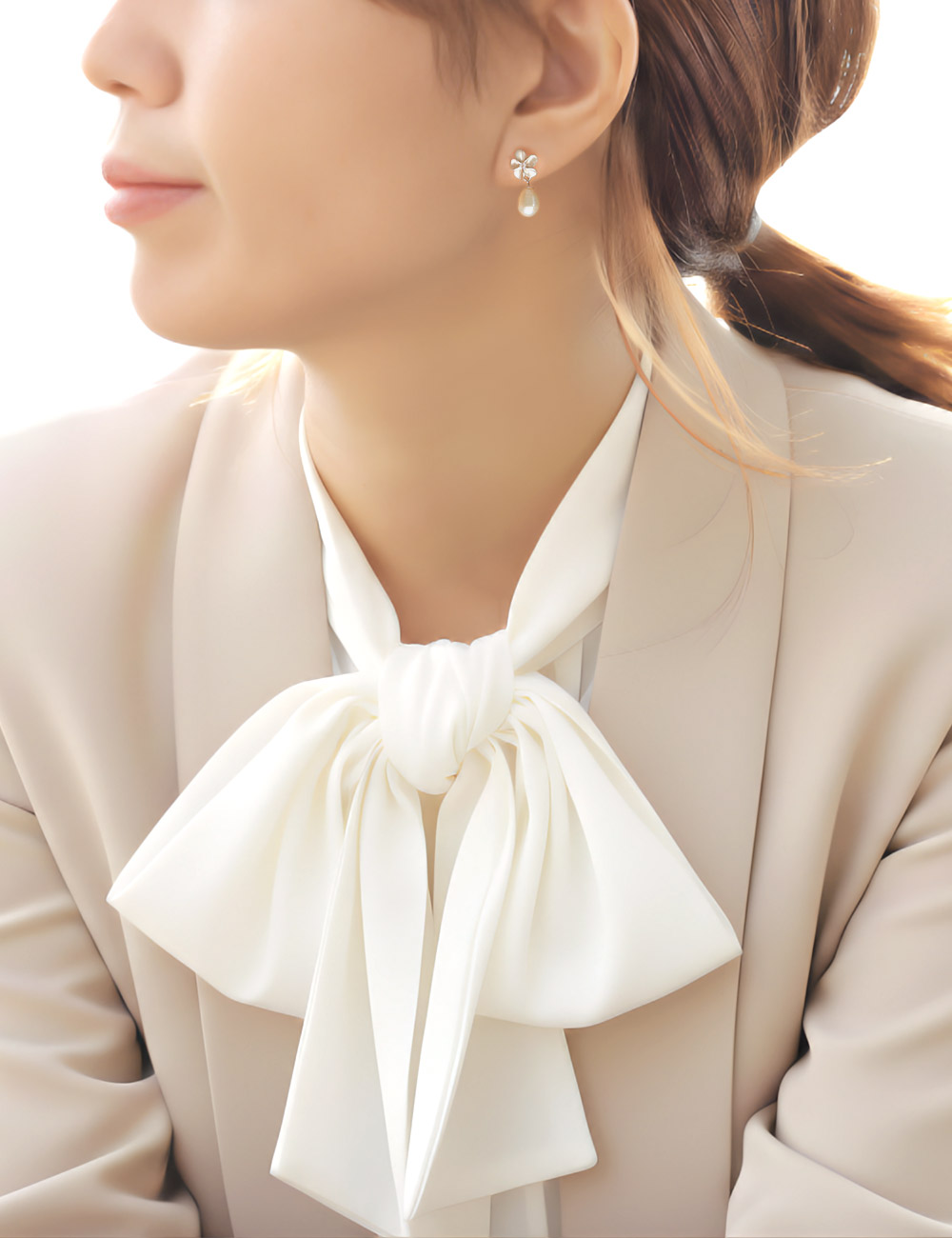 ベージュセットアップ