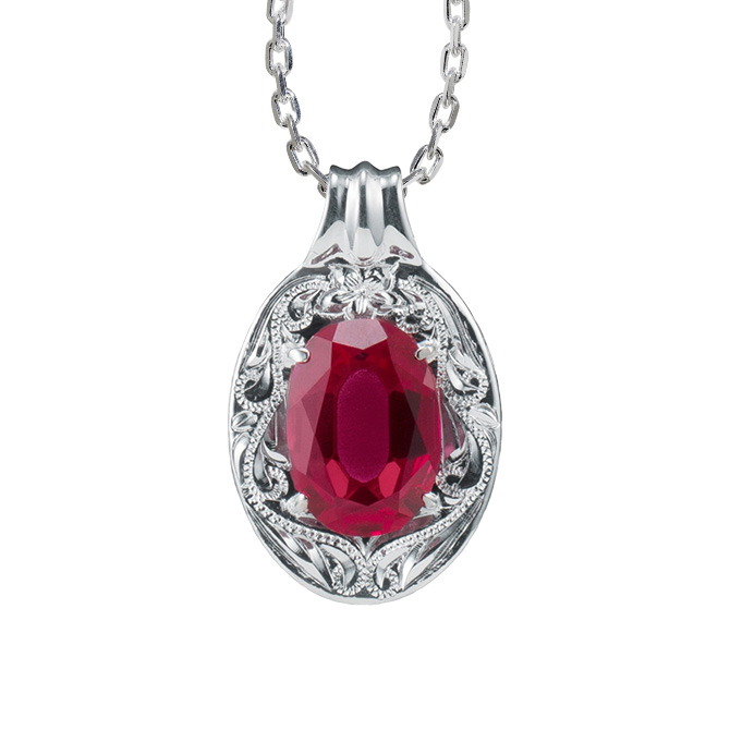 ハワイアンジュエリー カラーストーン ネックレス