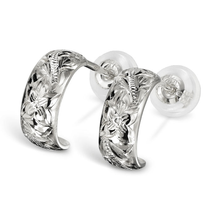 ハワイアンジュエリー フープ ピアス