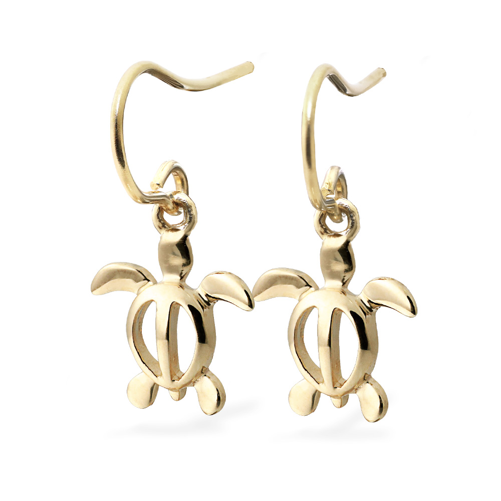 ハワイアンジュエリー フック ホヌ ピアス