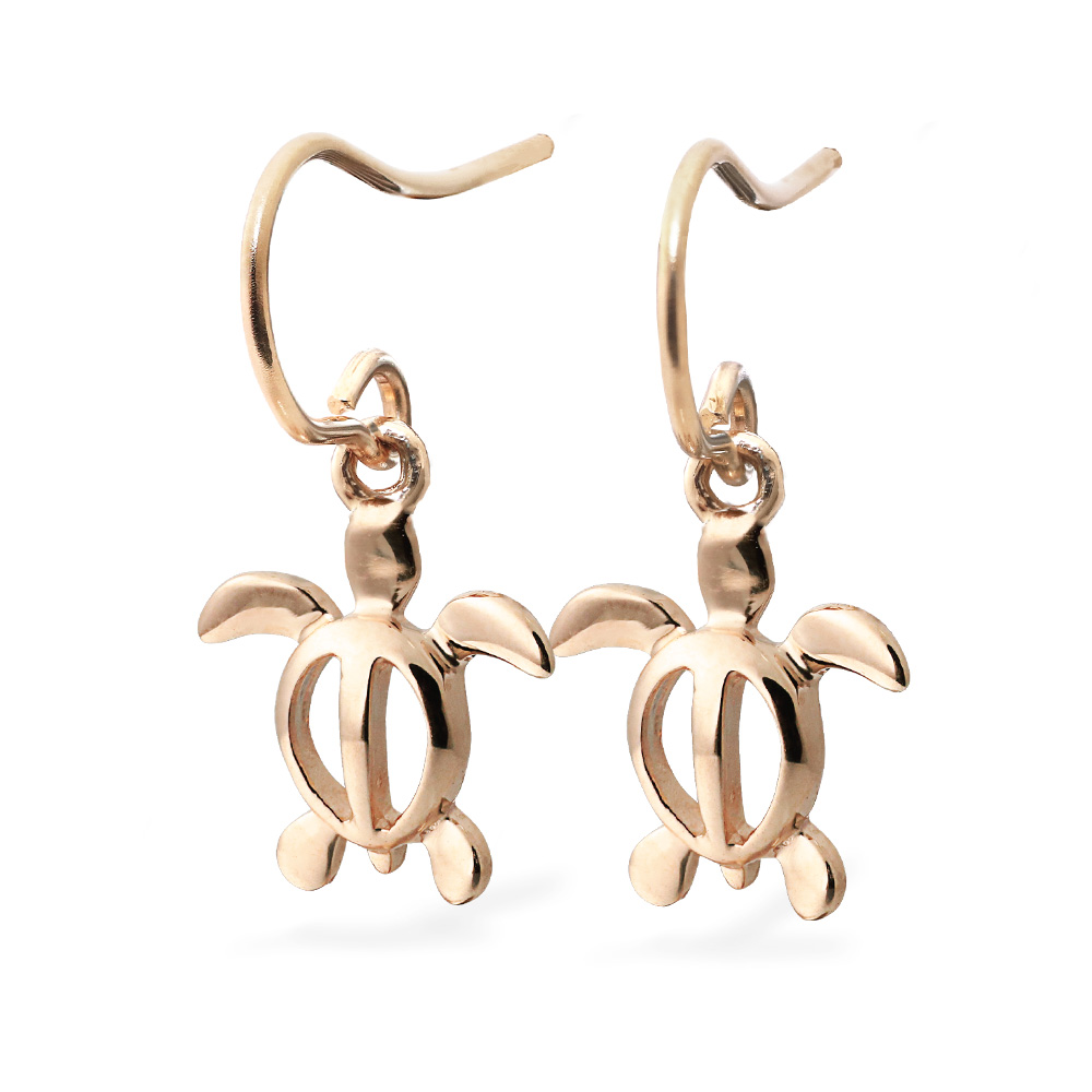 ハワイアンジュエリー フック ホヌ ピアス