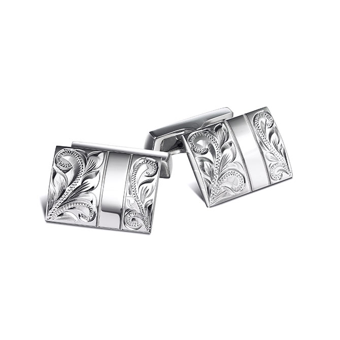 ハワイアンジュエリー スクエア カフリンクス