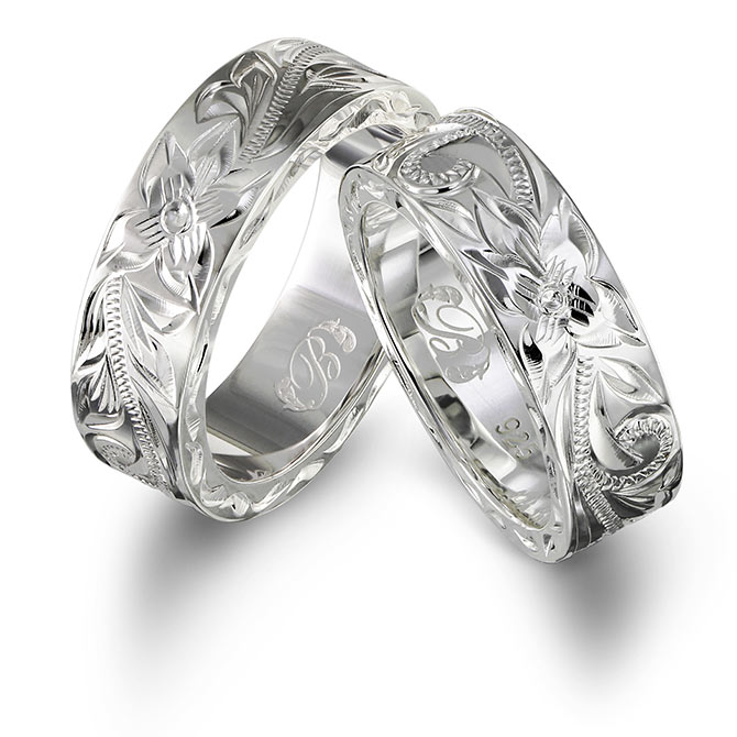 ハワイアンジュエリー シルバー925 ペアリング ヘビーウェイト 幅約6mm 指輪