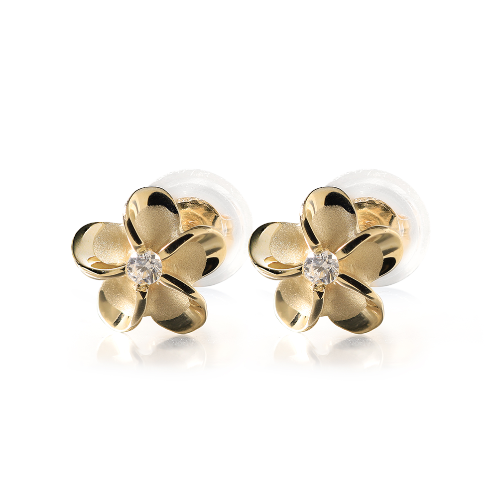 K14プルメリアピアス